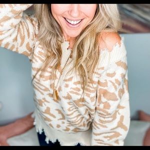 CLEARANCE Adora Animal Print Sweater